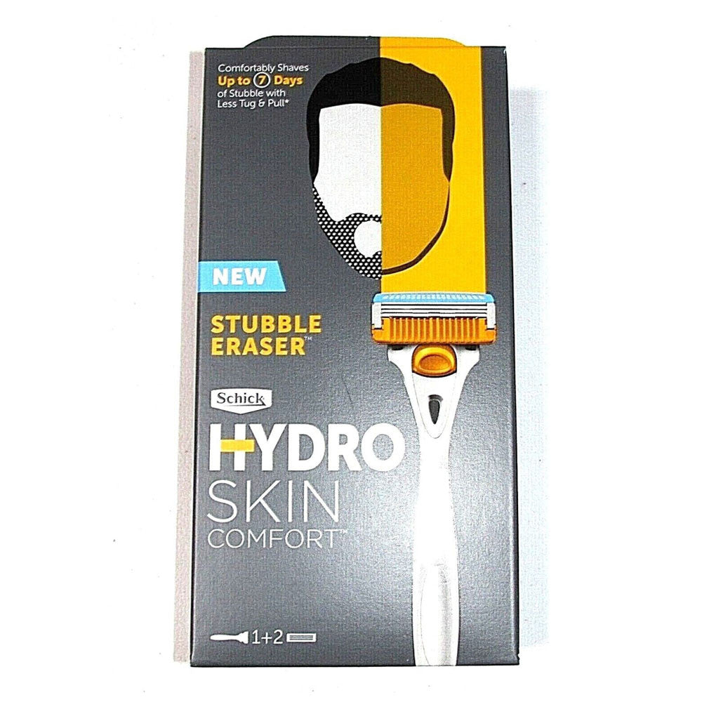 Schick Hydro Stubble Eraser Razor with 2 Refill Blades, 1 Ct